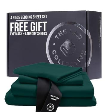 Imagem de THE LAD COLLECTIVE Jogo de cama King 3.0 - Jogo de cama de 4 peças com lençol de elástico, lençol de cima e 2 fronhas padrão [edredom não incluído] - Bambu - Algodão - Cascata