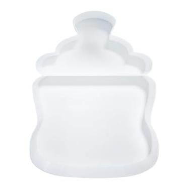 Imagem de Carta preenchível de plástico para chá de bebê, caixa decorativa branca para exibição de quadro de charcutaria (garrafa)