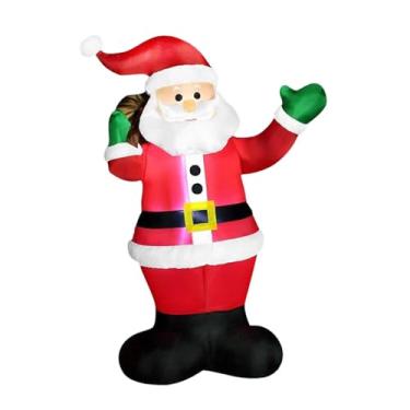 Imagem de Tachiuwa Papai Noel Inflável de 1,8 M para Decoração Externa de Natal, Ideal para Pátios E áreas Externas.