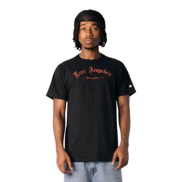Imagem de Camiseta Champion Malhão Los Angeles Preto-Masculino