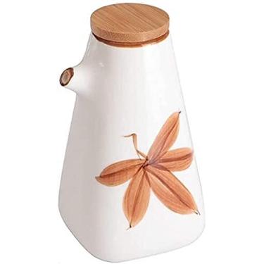 Imagem de Garrafa dispensadora de azeite de oliva, galheteiro de óleo e vinagre, garrafa dispensadora de azeite de oliva, garrafa de óleo vintage, galheteiro de vinagre de cerâmica, dispensador de condimentos