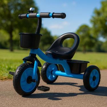 Imagem de Bicicleta Infantil Com 02 Cestinha Andador Triciclo Criança - Brinq Ki
