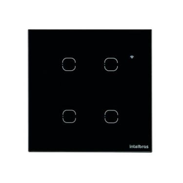 Imagem de Interruptor Smart Wi-fi Touch4 Teclas Preto EWS1004 - INTELBRAS