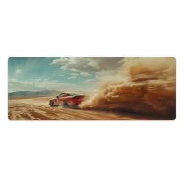 Imagem de HouLaiZhe Drift Car JDM Rx7 Dust Large Gaming Mouse Pads Tapete de Mesa Base de Borracha Antiderrapante Laptop Acessórios de Computador Suprimentos Bloco de Escrita para Escritório Casa 30 x 80 cm