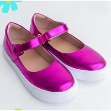 Imagem de TENIS tiras autocolantes METALIZADO COURO TAMANHO 25 - DI MARIAZINHA M