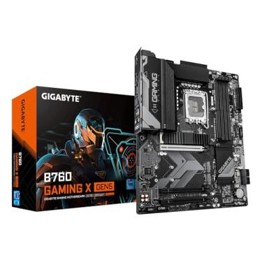 Imagem de GIGABYTE Placa principal B760 Gaming X GEN5 – Suporta processadores Intel Core de 14ª geração, 8+1+1 VRM, até 5600 MHz DDR5, 3 x PCIe 4.0 M.2 LAN de 2.5 GbE, USB 3.2 Geração 2