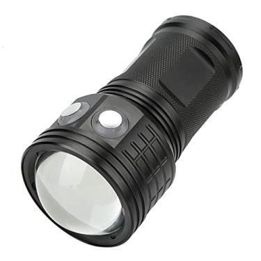 Imagem de Ymiko Lanterna LED à Prova d'água 400LM para Fotografia Subaquática de 100M e Tocha de Luz de Preenchimento de Vídeo para Mergulho (Preto)