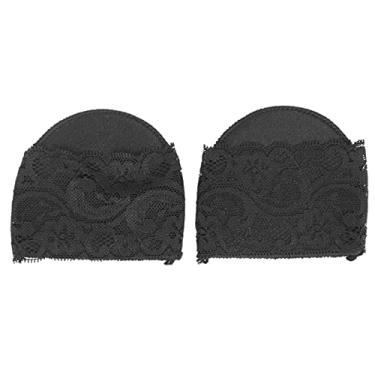 Imagem de Almofada Ainoli para antepé feminino, sapatos de salto alto, proteção para os pés, almofadas antiderrapantes para manga do antepé (Nº 4 renda preta)