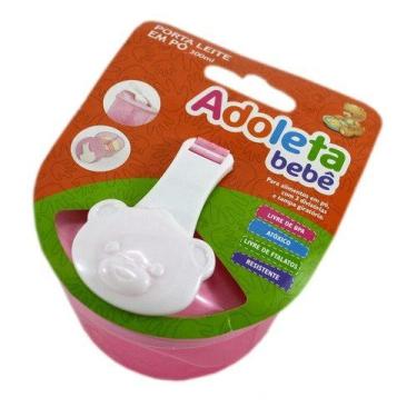 Imagem de Porta Leite Em Pó 300ml Baby Adoleta - Azul / Rosa Cor:Rosa, Rosa