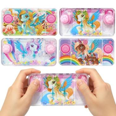 Imagem de 5 Brinquedos Aquaplay Argolas Unicórnio para Sacolinha Surpresa de Ani