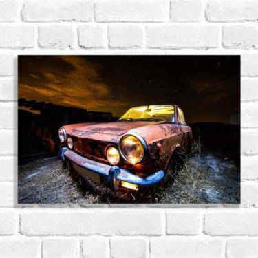 Imagem de Quadro Decorativo Carro Abandonado - Arte Aqui, 60x40cm