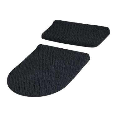 Imagem de predolo Conjunto de protetoras elásticas para tampa de vaso sanitário da caixa acoplada, resistentes ao desgaste, Preto