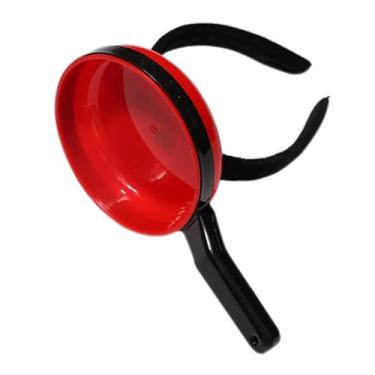 Imagem de Generic Faixa de Cabeça Em Forma de Panela, Acessórios de Cabelo Femininos Engraçados, Uso Diário, Lavagem de Rosto, Maquiagem, Material de Resina Plástica de Banho (Vermelho)