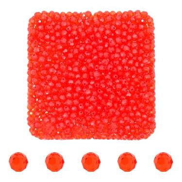 Imagem de Mandala Crafts Contas de cristal redondas Sam de 3 mm – 1000 contas de vidro facetadas para fabricação de joias, pulseiras, colares, brincos e contas