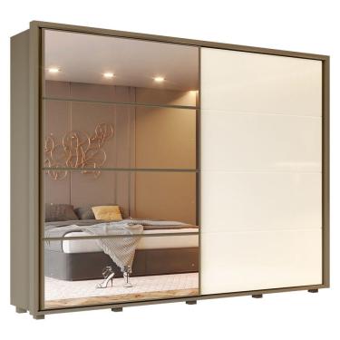 Imagem de Guarda-Roupa Casal 2 Portas Correr 6 Gavetas Cavic Henn Roupeiro