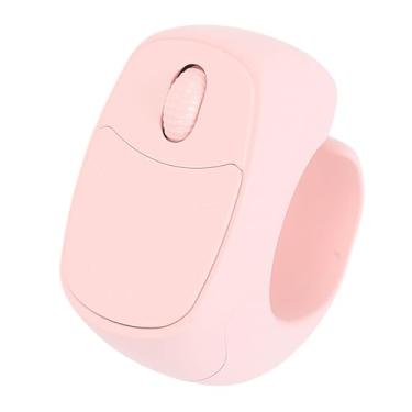 Imagem de Asixxsix Controle remoto em formato de anel para rolagem, controle remoto para celular com estojo de carregamento portátil, para obturador de câmera (PINK)