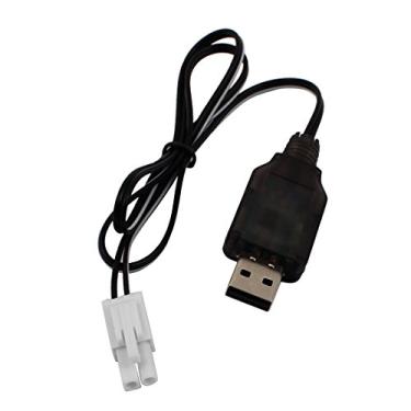 Imagem de uxcell Cabo de carregamento USB reverso EL-2P para bateria Ni-CD de carro RC 7,2V 250mA Ni-MH
