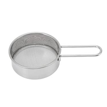 Imagem de Acouto Peneira de Farinha de Malha Fina Filtro de Peneira de Farinha Inoxidável 304 Inoxidável Leve Alça Ergonômica Malha Redonda Cozimento - Casa e Cozinha/cozinha e Sala de Jant