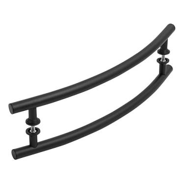 Imagem de maçaneta lateral tubular em forma de arco (Pintura Epóxi)