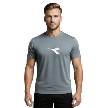 Imagem de Camiseta Diadora Big Logo Masculina - Grafite XGG-Masculino