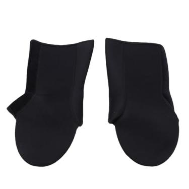 Imagem de aqxreight Protetores de Tornozelo à Prova de Polainas de Neve Leves e Confortáveis ​​para Esqui, Ciclismo, Passeios, Caminhadas, Atividades de Inverno Ao Ar Livre, Neoprene Preto,