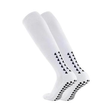 Imagem de Meias Unissex De Cano Alto Com Grip Para Esportes, Respiráveis E Antic