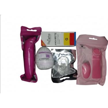 Imagem de Kit Sex Shop Completo Adulto – Vibrador Feminino Golfinho Aveludado, Egg Masculino, Cápsula Vibratória, Anel Peniano com Vibrador e Gel Lubrificante 15ml