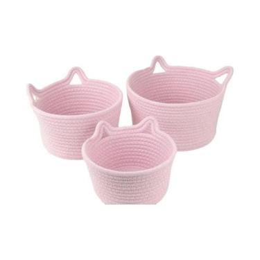 Imagem de Cesta De Armazenamento De Pão Em Forma De Orelha De Gato, Organizador 