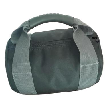 Imagem de UGPLM Saco de areia para kettlebell, ideal para levantamento de peso, portátil e (enchimento não incluído). Perfeito para musculação, Cinza