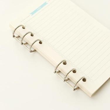 Imagem de 3 peças, fichário de metal, folhas soltas, anéis articulados, álbum de recortes, álbum de recortes, artesanato, álbum de fotos, anéis de meia letra (prata)