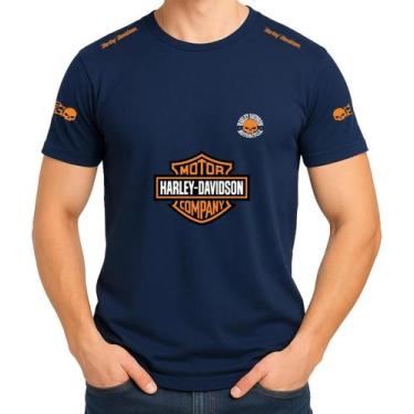 Imagem de Camisa Camiseta de Algodão Masculina Feminina Unissex Harley Davidson 