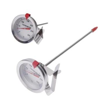 Imagem de Termômetro De Cozinha Em Aço Inoxidável Para Leite, Café, Carne E Medi