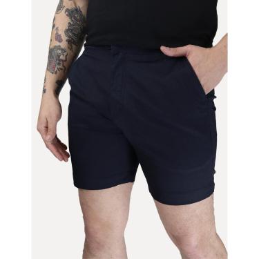 Imagem de Bermuda Reserva Masculina Fivela Elastano Azul Marinho-Masculino