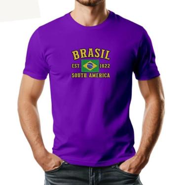 Imagem de Camiseta Masculina BRASIL Exclusiva Algodão Premium-Masculino