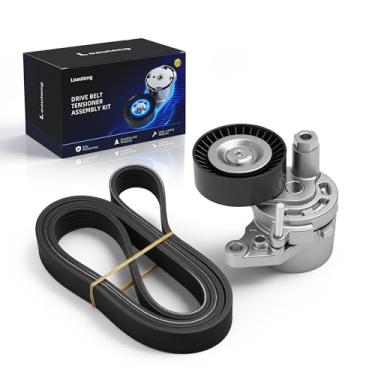 Imagem de Loautong Kit de tensor de correia de transmissão adequado para Nissan Altima 2013-2018, para Rogue 2014-2019, L4 GAS apenas 2,5L, 119553TA0A, 119553TA0B, 119553TA9D, 119554BA0A, 39358, 49844