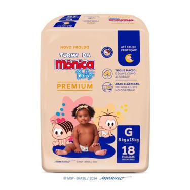 Imagem de Fralda Turma da Mônica Baby Premium Jumbo G com 18un, G, 18