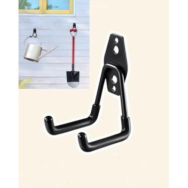 Imagem de Ganchos de armazenamento de garagem ganchos de parede resistentes de aço com revestimento antiderrapante casa de banho cozinha pendurar bicicleta, escada e ferramentas de jardim pequeno DJA18-10