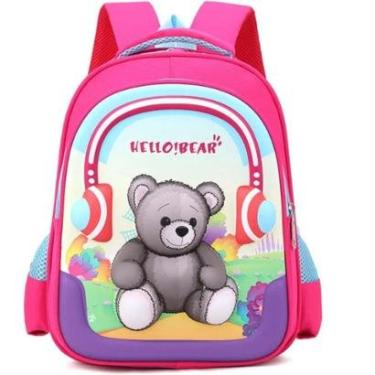 Imagem de Mochila Infantil Escolar Alto Relevo Pequena 3d Criança-Feminino