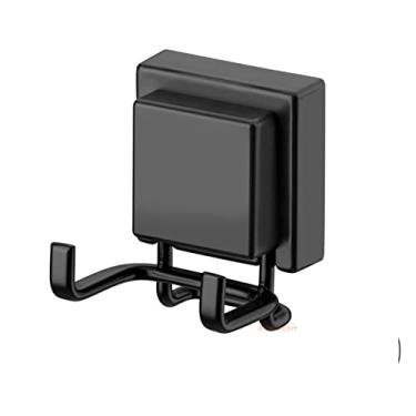Imagem de Cabide Gancho Duplo Multiuso Com Ventosa Para Toalhas Objetos Utensílios Banheiro Preto Fosco - 8055PT Future