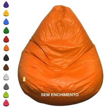 Imagem de Puff Pera Redondo Gigante Vazio Decorativo p/ Sala e Quarto - Mercadão