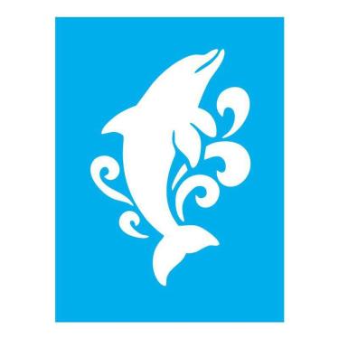 Imagem de Stencil Tamako Golfinho - 15X20Cm - Ref 8679