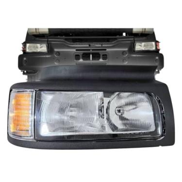 Imagem de Farol Dianteiro Principal Para Volvo VM 14-210 17-240 23-240 Horizontal Com Moldura Lado Direito Passageiro