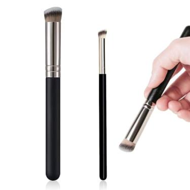 Imagem de Conjunto de pincéis corretivos angulares de 2 peças - para base líquida e creme