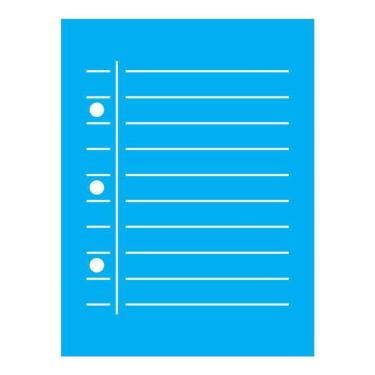 Imagem de Stencil Caderno - 15X20Cm - Ref A3244