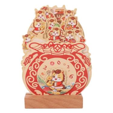 Imagem de Calendário de vaso de flores com suporte para escritório escolar em casa (estilo 2)