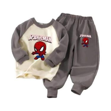 Imagem de Conjunto De 2 Peças Com Estampa De Desenho Animado Da Marvel Para Meni