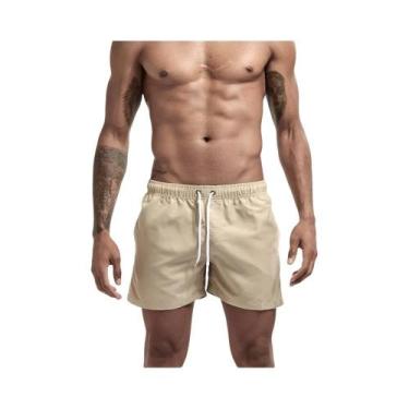 Imagem de Bermudas De Praia Masculinas De Verão Com Forro De Malha, Roupa De Ban