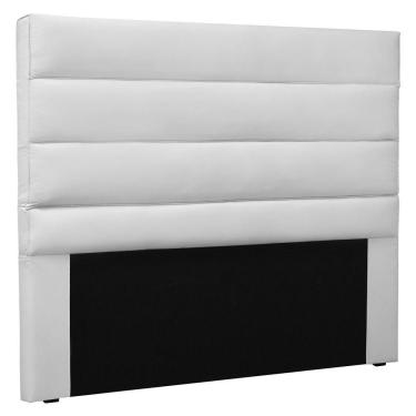 Imagem de Cabeceira Estofada Cama Box Casal Queen Size 160cm Branco
