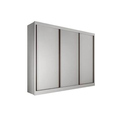 Imagem de Guarda Roupa Casal 3 Portas de Correr e 6 Gavetas Diamond Plus Branco - Novo Horizonte