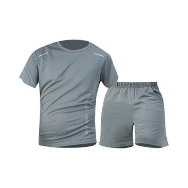 Imagem de Conjunto Esportivo Masculino Preto De Secagem Rápida E Respirável Em 2